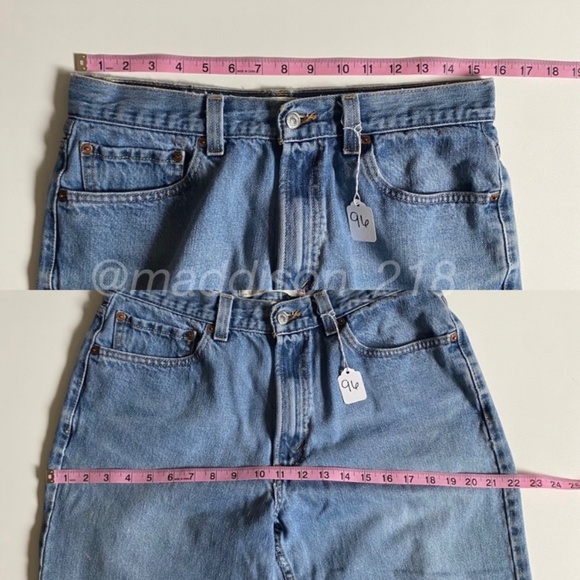 Levi’s Vintage 550 High Rise Straight Leg Dad Jeans size 33 - Picture 7 of 9